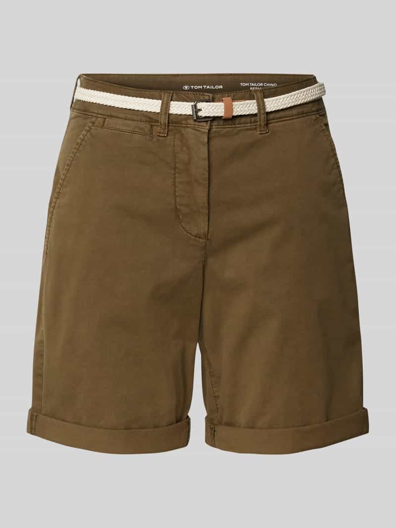 Tom Tailor Regular fit korte chino van katoenmix
