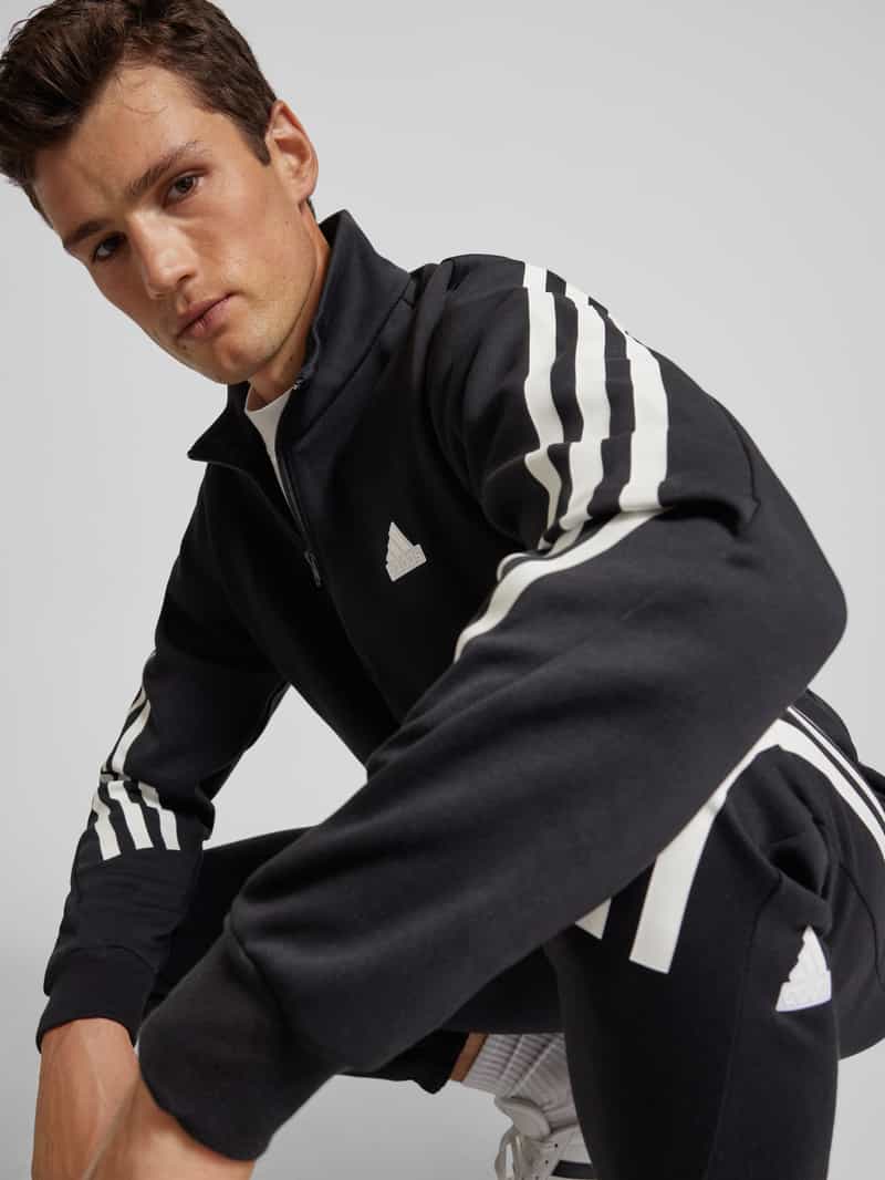ADIDAS SPORTSWEAR Sweatshirt met opstaande kraag en kangoeroezak