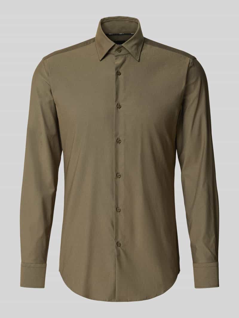 Boss Slim fit zakelijk overhemd met kentkraag model 'HANK'