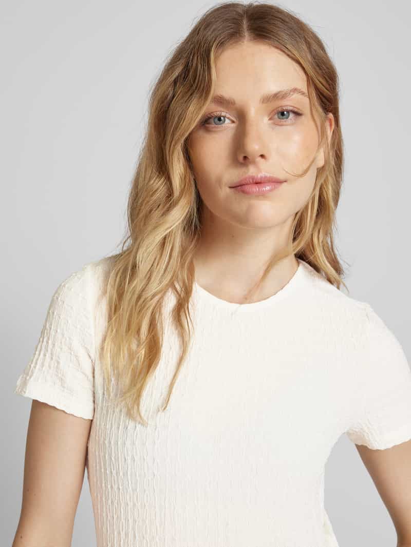 Vero Moda T-shirt met structuurmotief model 'ELENE'