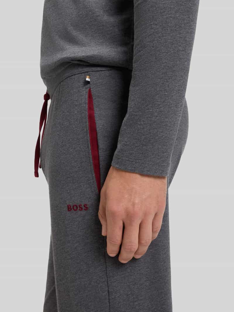 Boss Regular fit sweatpants van katoenmix