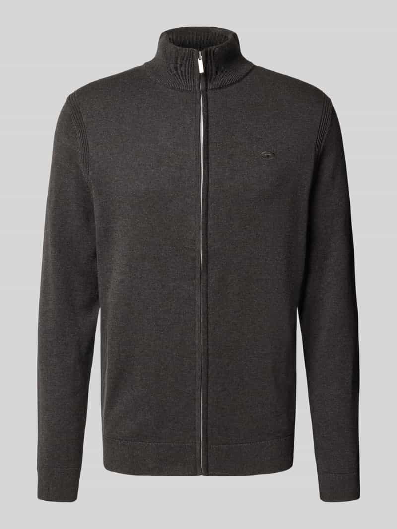Tom Tailor Regular fit gebreid jack van puur katoen