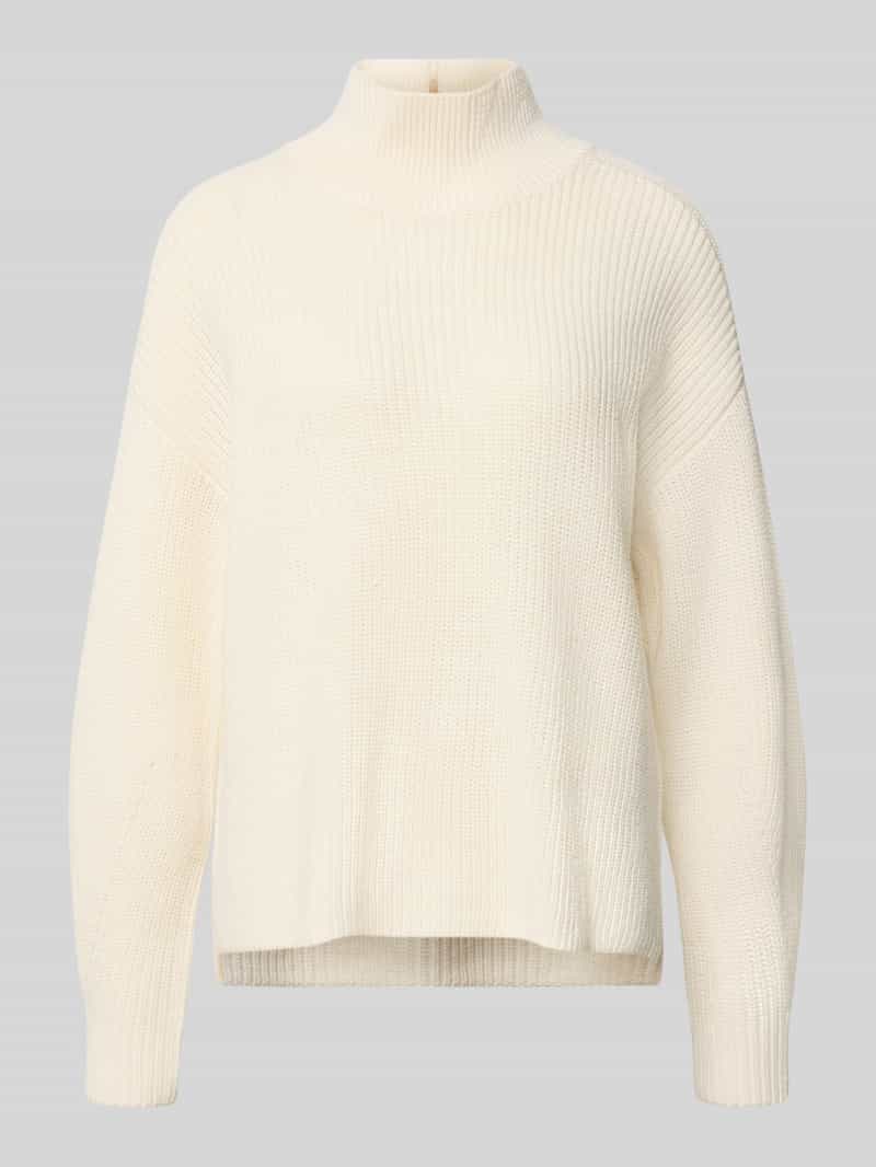Windsor. Gebreide pullover van scheerwol met opstaande kraag