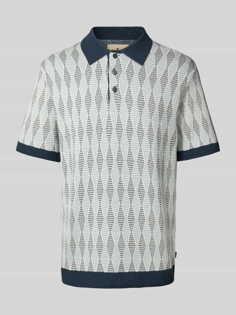 Jack & Jones Premium Regular fit poloshirt met structuurmotief model 'JUDE'