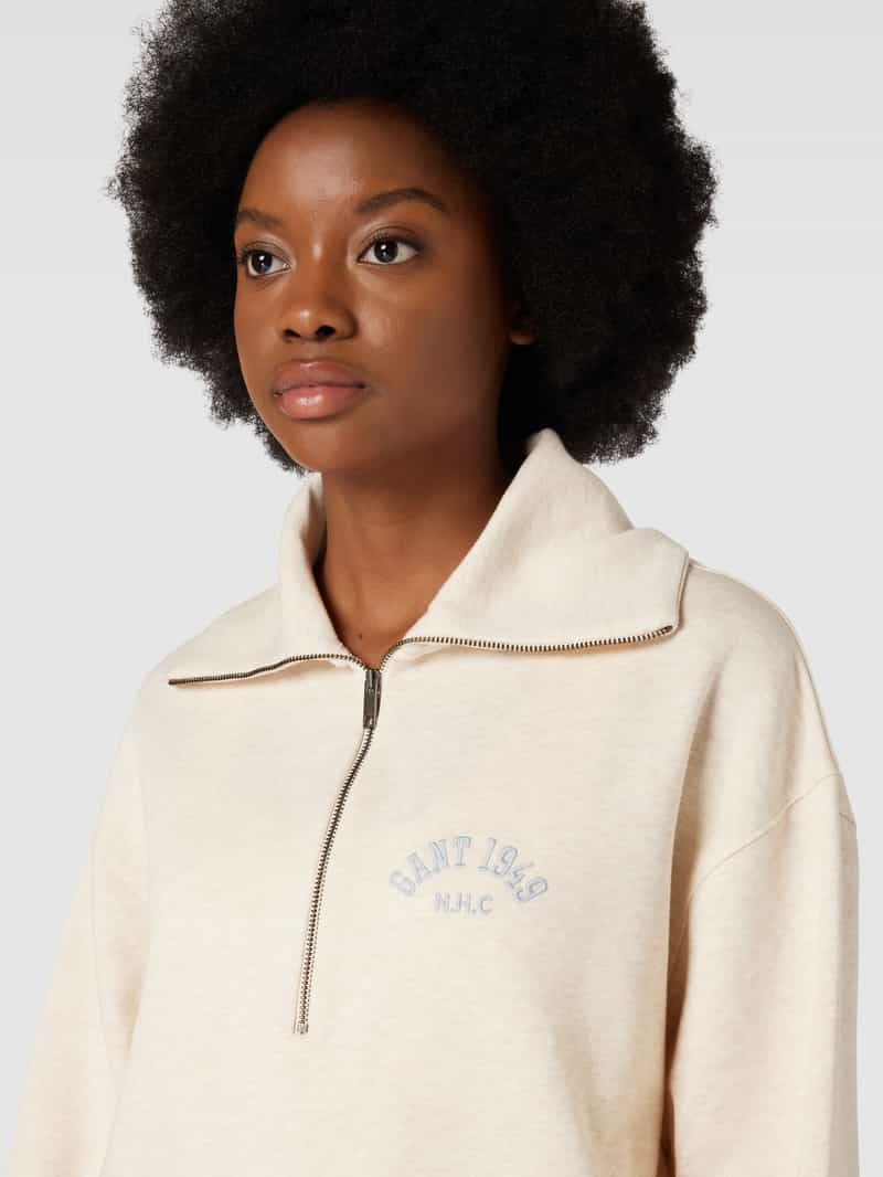 Gant Sweatshirt met opstaande kraag