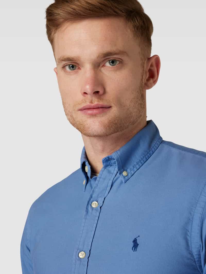 Polo Ralph Lauren Slim fit vrijetijdsoverhemd in denim-look