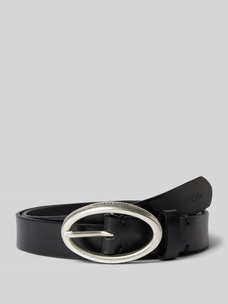 Marc O'Polo Leren riem in effen design model 'ELLY'