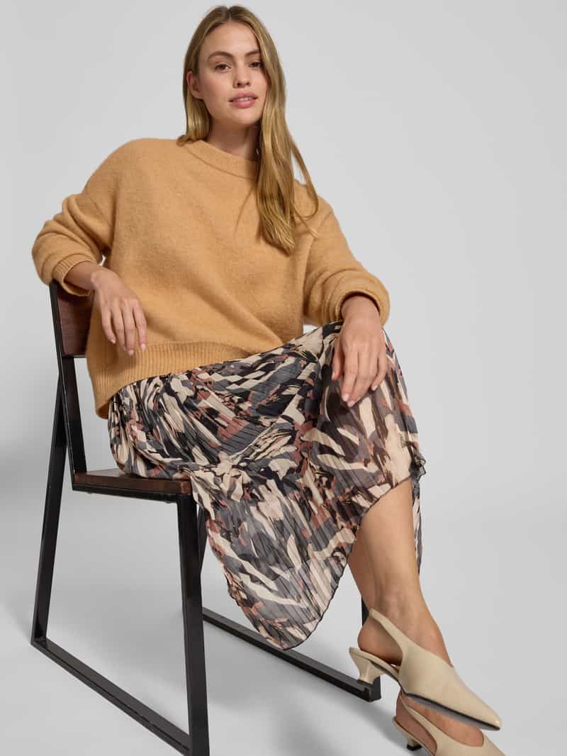 ZABAIONE Midirok in geplooide look model 'Ela'