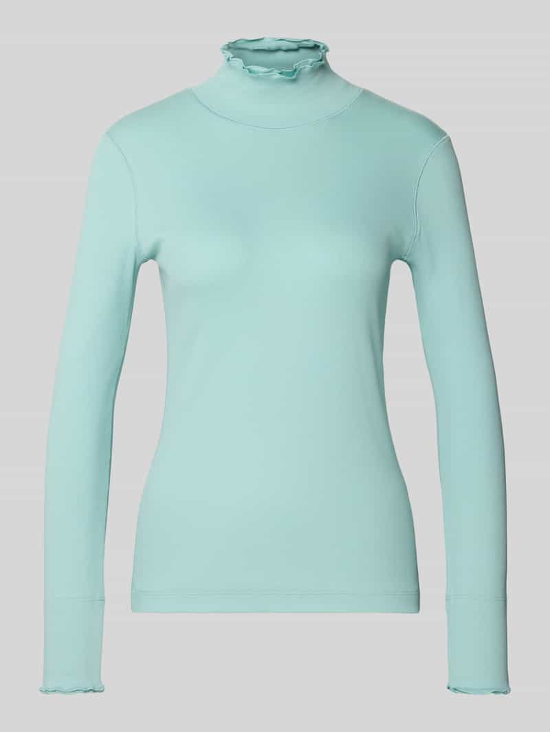 Marc Cain Shirt met lange mouwen en opstaande kraag
