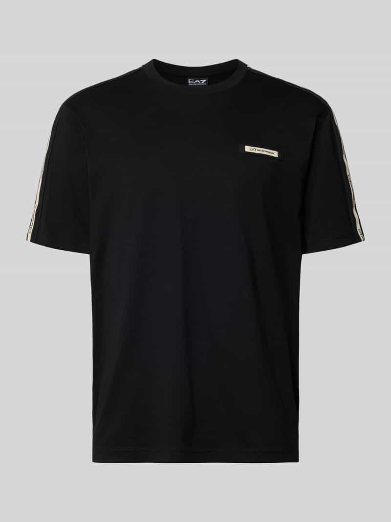 Regular Fit T-shirt met logo-patch