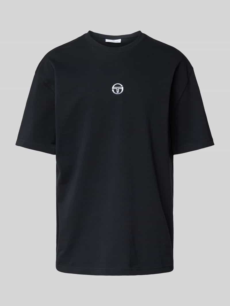 Sergio Tacchini T-shirt met labelstitching model 'SIMBA'