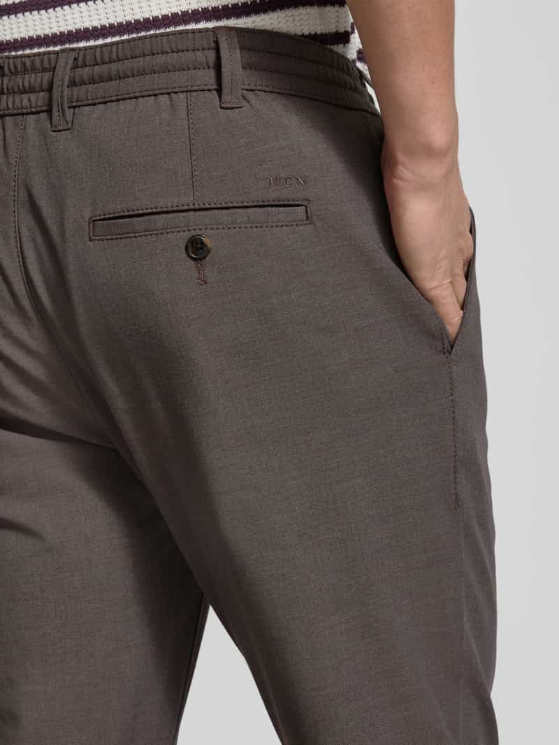 MCNEAL Tapered fit stoffen broek met elastische band