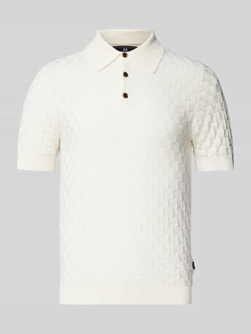Matinique Slim fit poloshirt met korte knoopsluiting model 'Heritage'