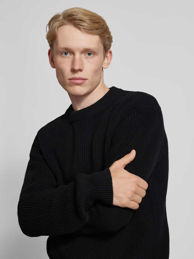 Replay Gebreide pullover met labeldetail
