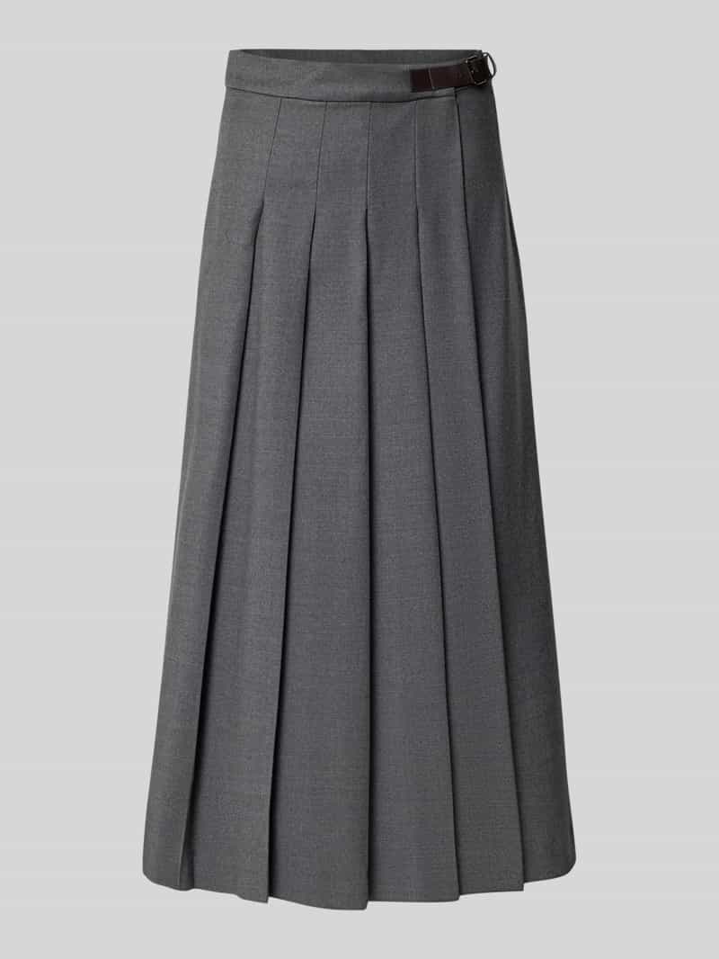 Weekend Max Mara Uitlopende wikkelrok van scheerwolmix model 'FASTOSO'
