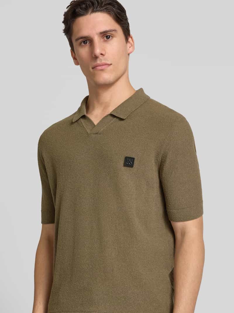 HUGO Regular fit poloshirt met labelbadge model 'Shiplom'