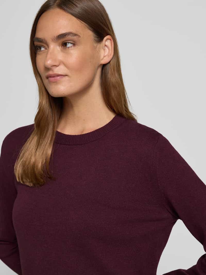 Tom Tailor Regular fit gebreide pullover van een mix van katoen en kasjmier
