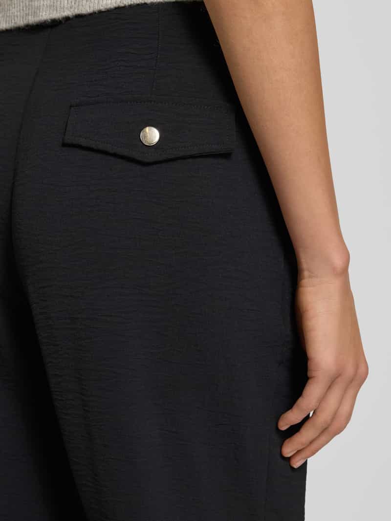 GUIDO MARIA KRETSCHMER WOMAN Relaxed fit stoffen broek met stolpplooien model 'Nele'