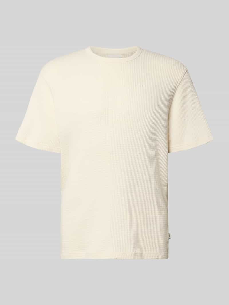 Forét-shirt met logostitching en ronde hals