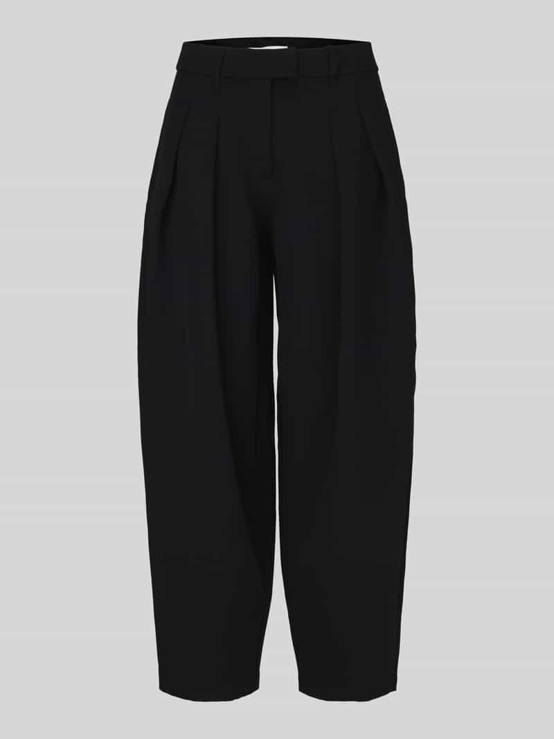 Only Broek Onlkirsy Mw Pleat Barrel Pant Tlr 15388312 Black Dames Maat - W34 X L32