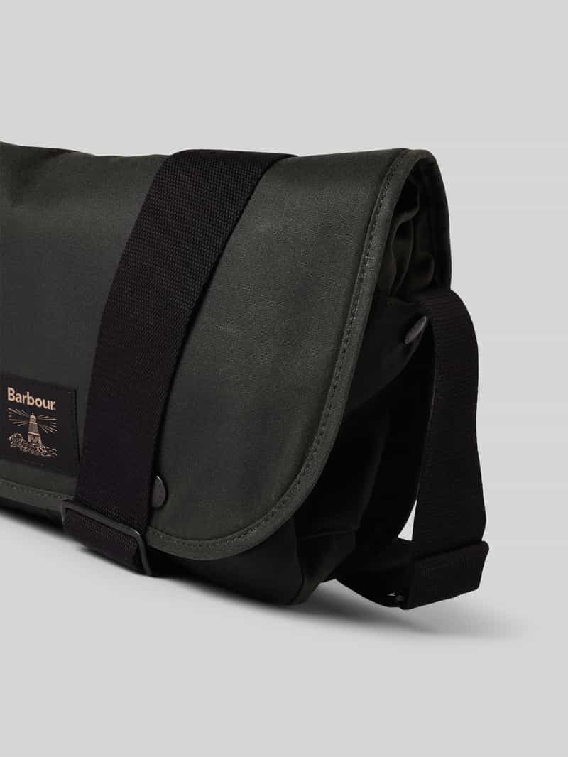 Barbour Schoudertas van puur gewaxt katoen