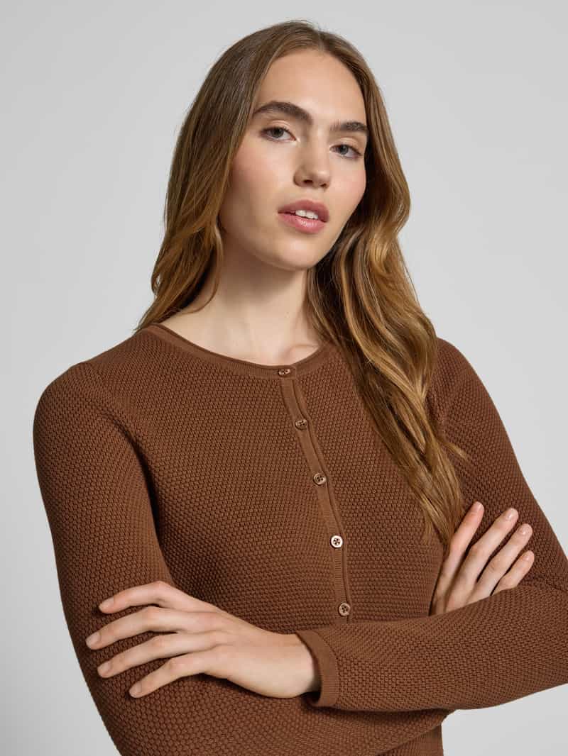 Christian Berg Woman Gebreide cardigan met structuurmotief