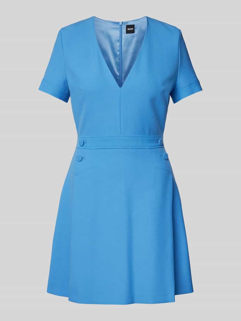 Boss Mini-jurk met sierknopen model 'Dahelga'