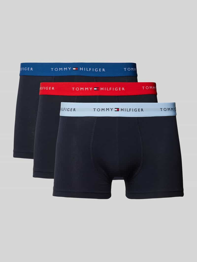 Tommy Hilfiger Boxershort met elastische band met logo in een set van 3 stuks