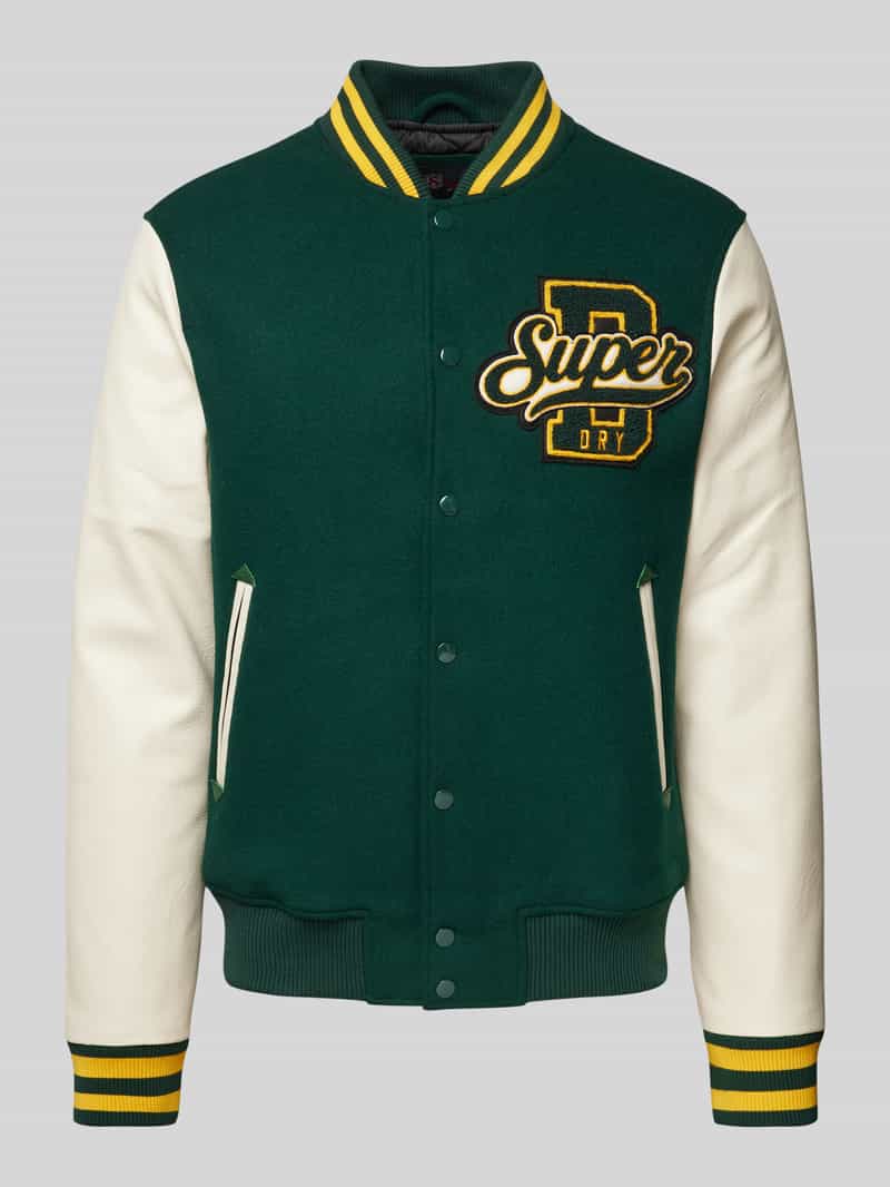 Superdry Collegejack met labeldetail