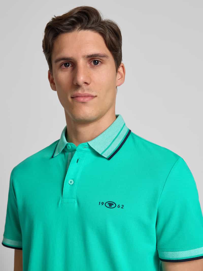 Tom Tailor Regular fit poloshirt van katoenmix