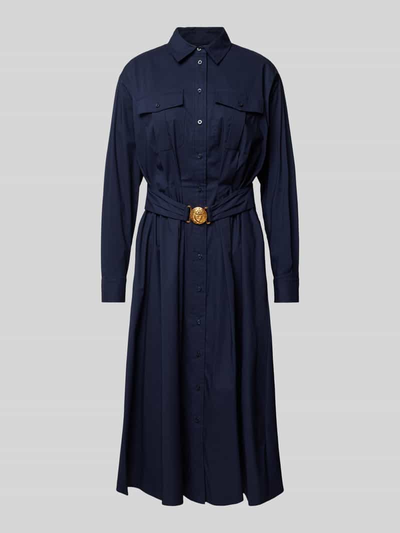 Lauren Ralph Lauren Midi-jurk met knoopsluiting model 'GISTAL'