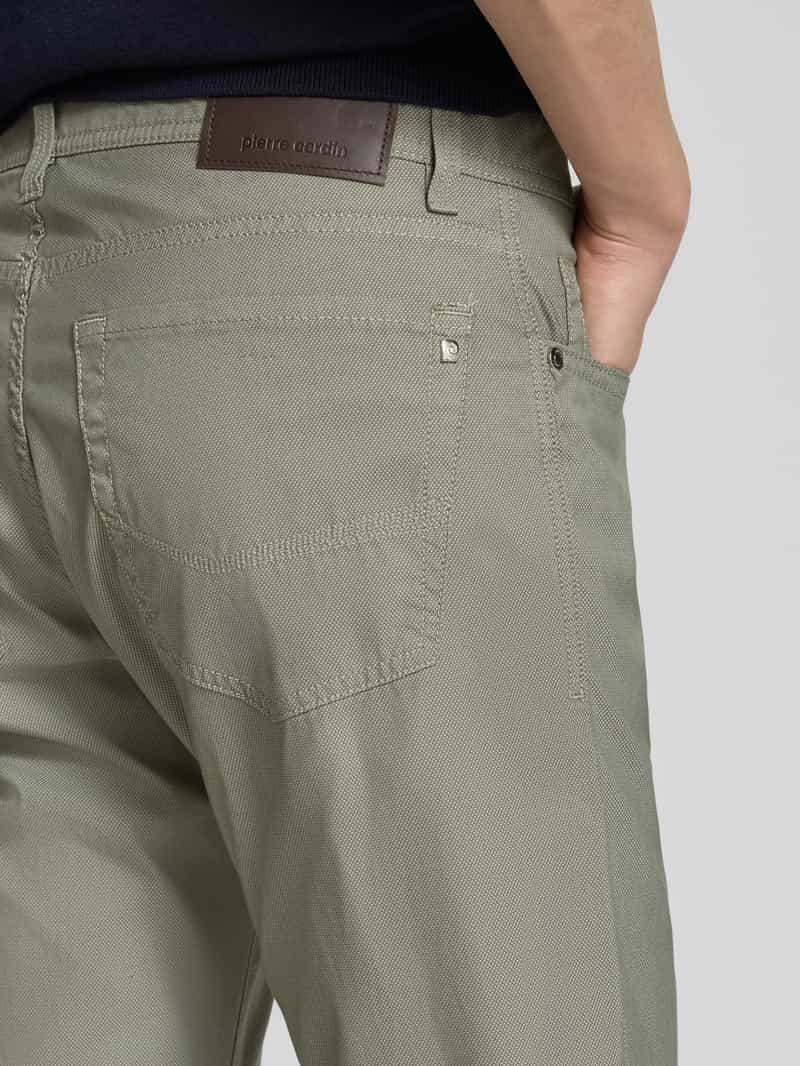 Pierre Cardin Tapered fit chino met structuurmotief model 'Lyon'