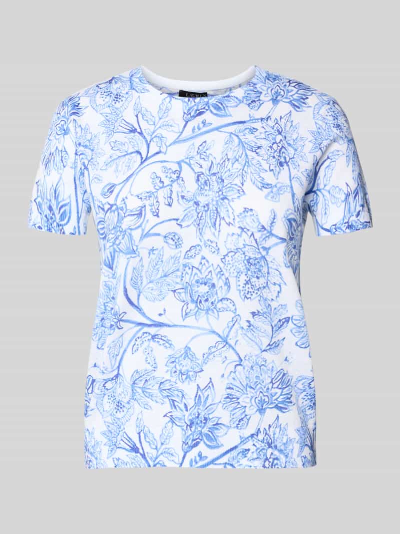 Lauren Ralph Lauren Gebreid shirt van een mix van linnen en katoen model 'EYELAH'