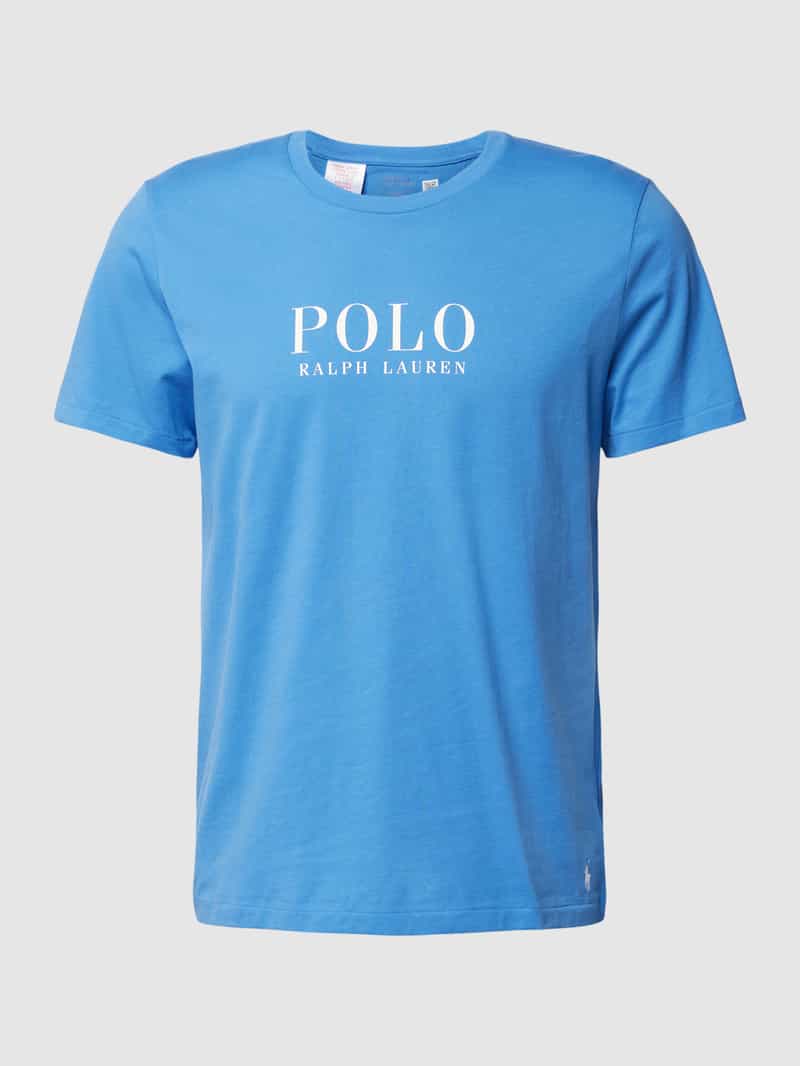 Polo Ralph Lauren Underwear T-shirt met labelprint model 'LIQUID COTTON'