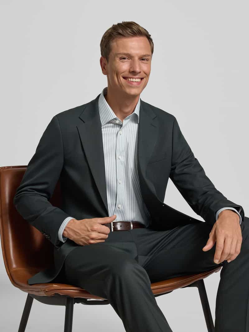 Olymp Regular fit zakelijk overhemd met kentkraag