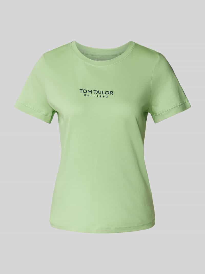 Tom Tailor Regular fit T-shirt van puur katoen