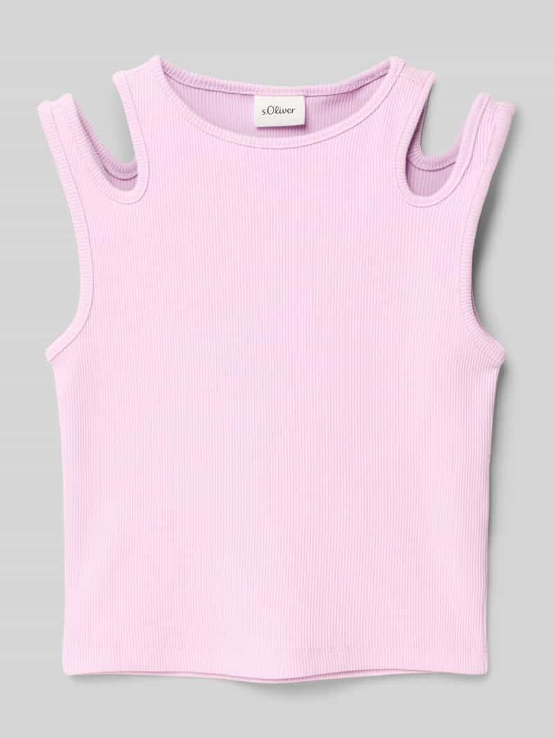 s.Oliver RED LABEL Slim fit tanktop met cut-outs