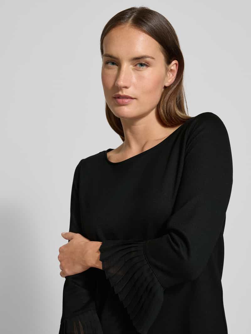 s.Oliver BLACK LABEL Relaxed fit shirt met lange mouwen van viscosemix