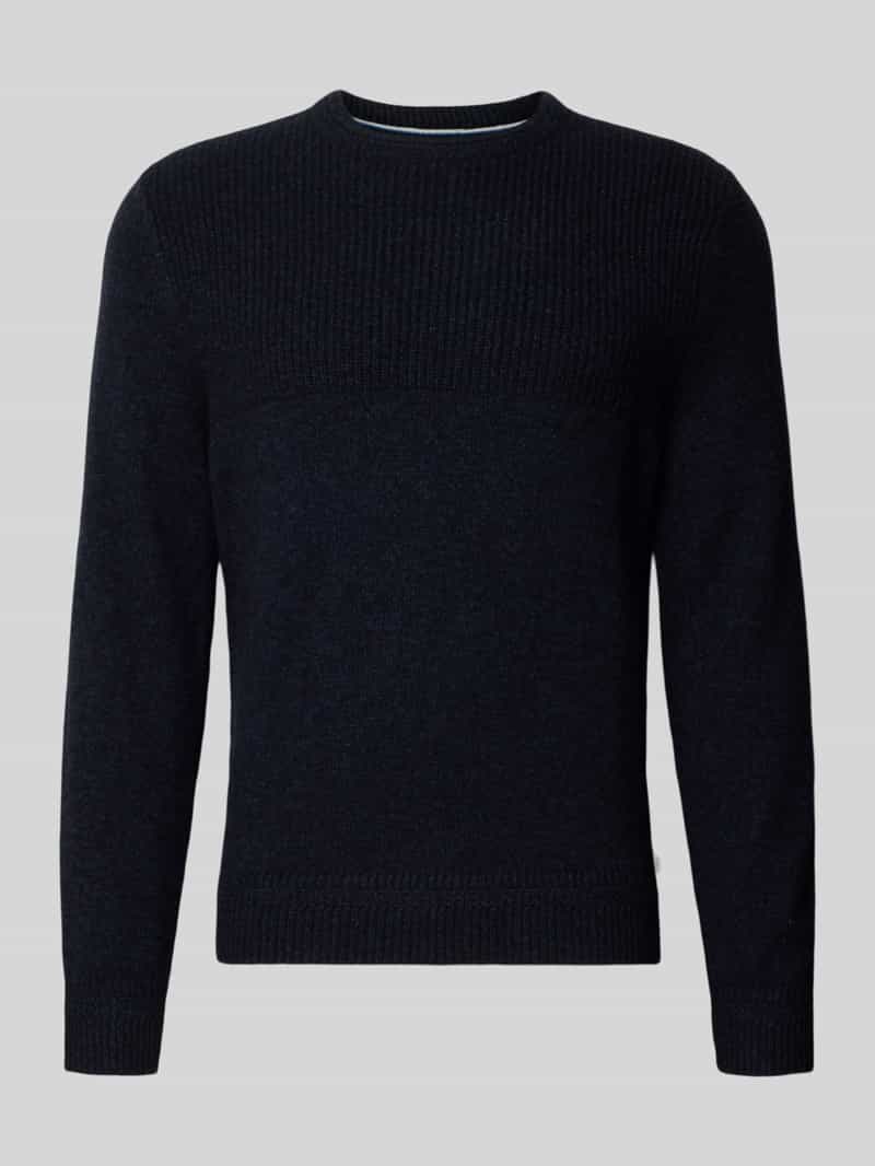 BRAX Gebreide pullover met ribboorden model 'Rick'