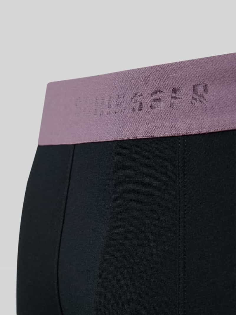 Schiesser Boxershort met elastische logoband in een set van 2 stuks
