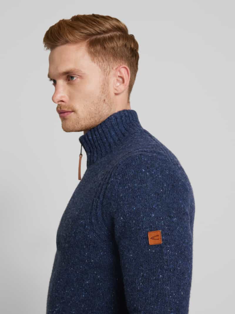 camel active Wollen pullover met labeldetail