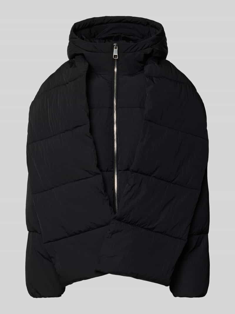 Boss Orange Regular fit gewatteerd jack met afneembare sjaal en mouwen