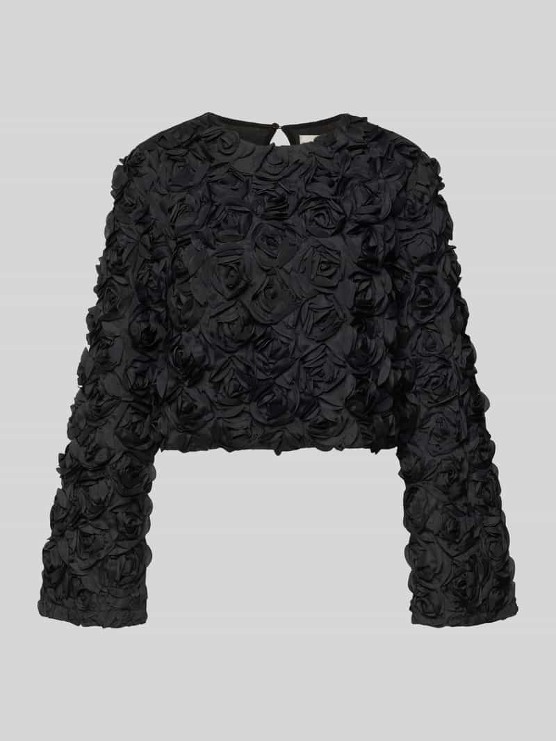 Gestuz Kort blouseshirt met ronde hals model 'Ingrid'