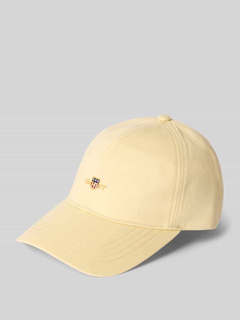 Baseballpet van katoen met labelstitching