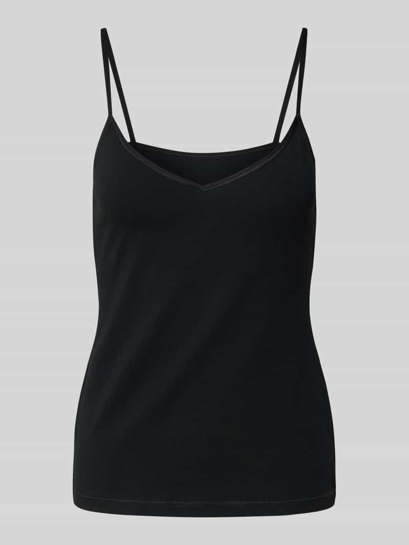 Sloggi Top met afgeronde V-hals