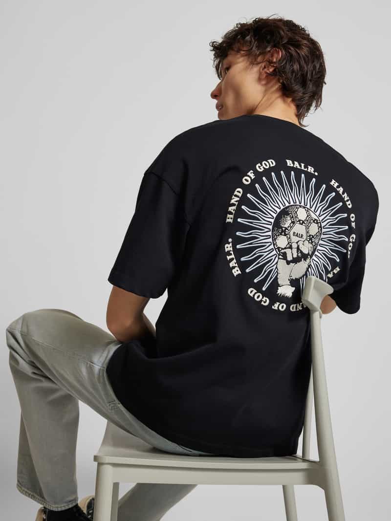 Balr. T-shirt met labelstitching model 'GOTL'