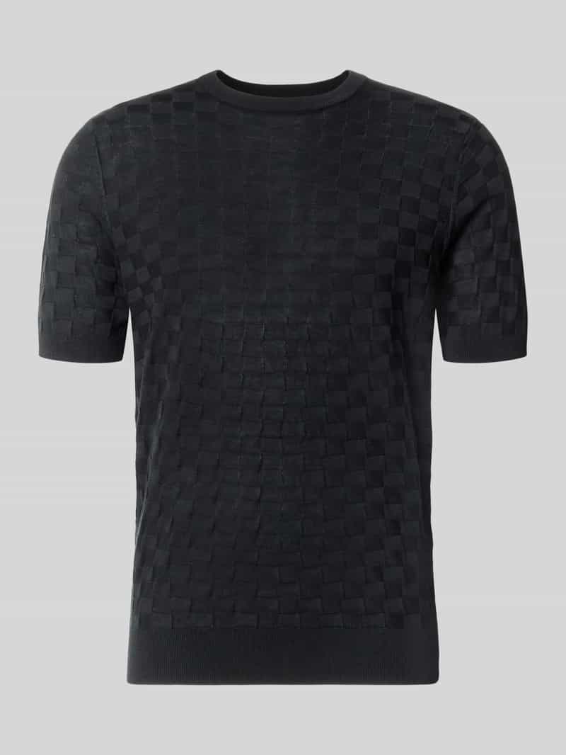 Gebreid shirt met structuurpatroon