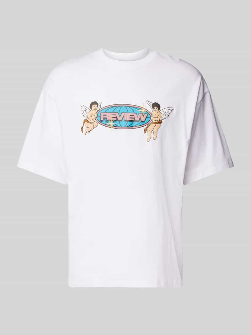 REVIEW T-shirt met labelprint
