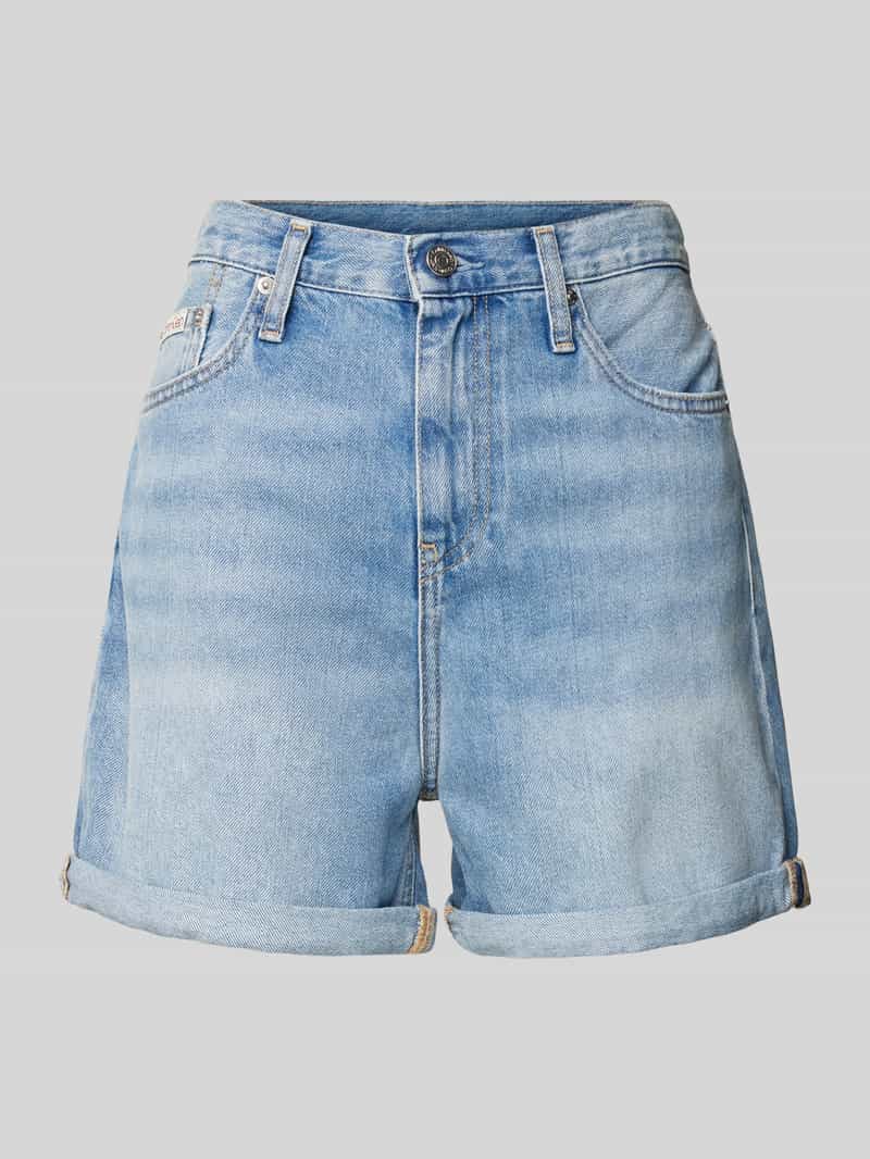 Calvin Klein Jeans Relaxed fit korte jeans met labeldetail model 'MOM'