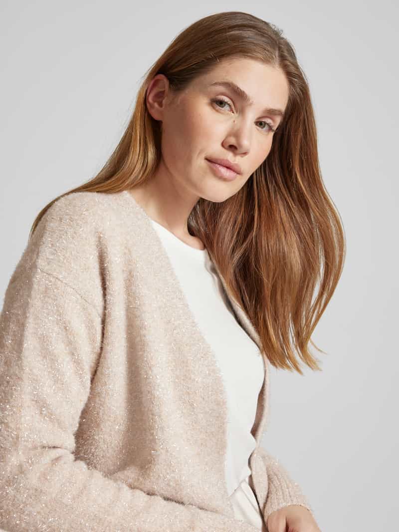 Opus Cardigan van pure hertennubuck model 'Dametta'